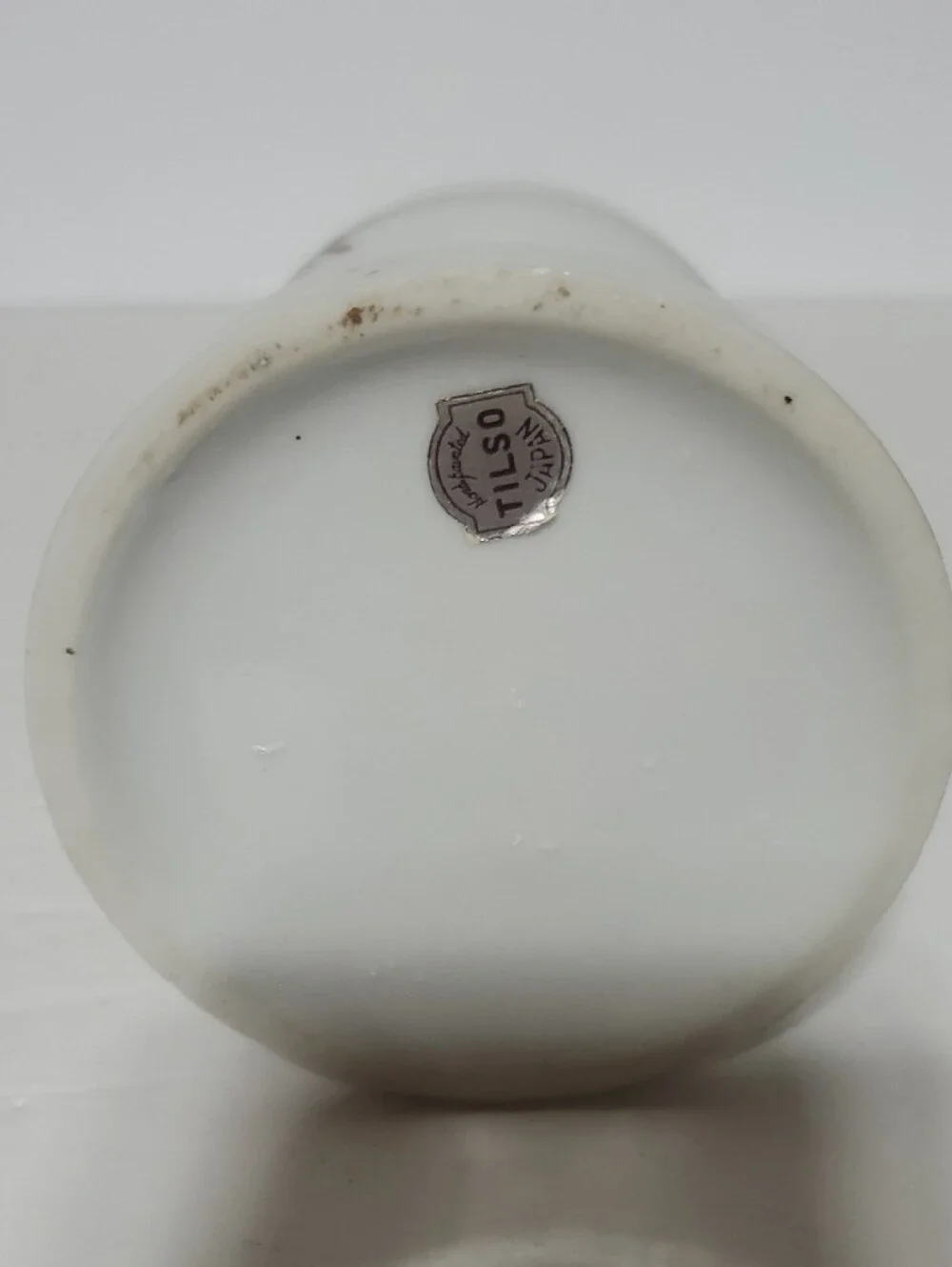 Vintage Tilso Japan Miniture Porcelain Floral Oil Lamp